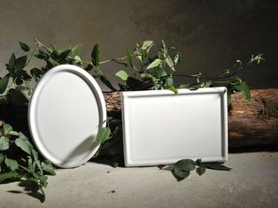 Porzellantafeln mit Rand "Calliope" 